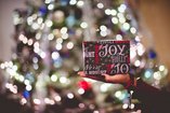 focus shot of Christmas tree at an event