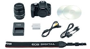 Canon Digital Rebel T1i kit contents
