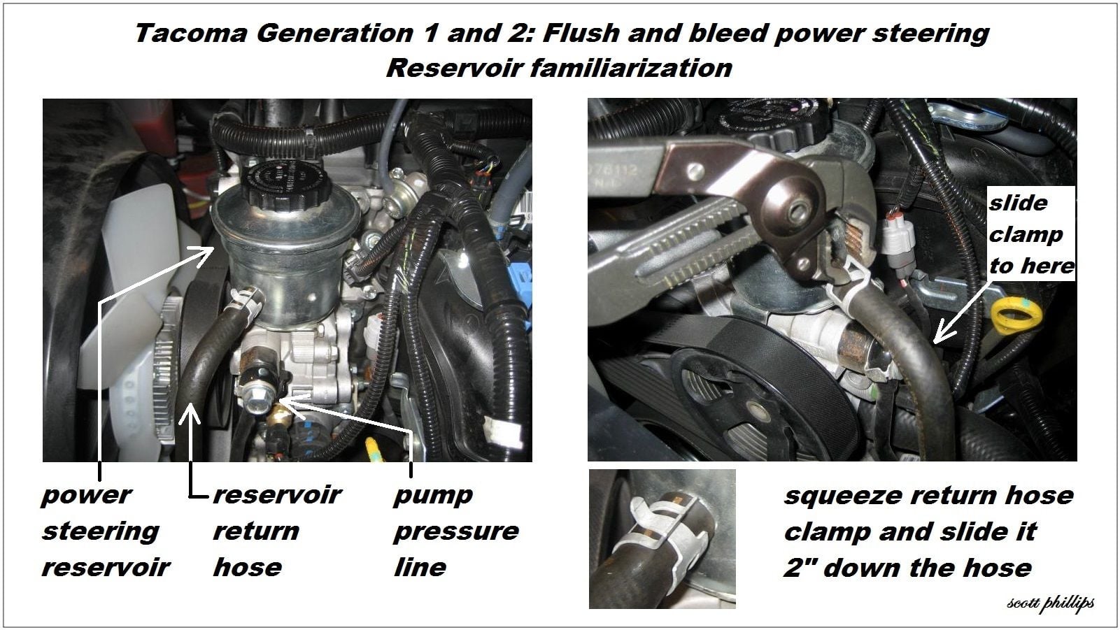 Toyota Tacoma How To Bleed Air Out Of Power Steering Pump Yotatech
