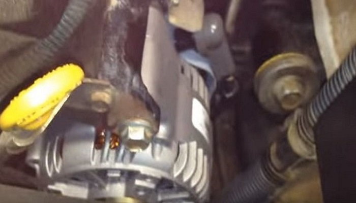 Toyota 4Runner removing alternator and belt