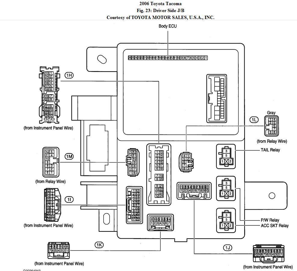 Wrg 6760 2001 Toyota Tacoma Fuse Box Diagram