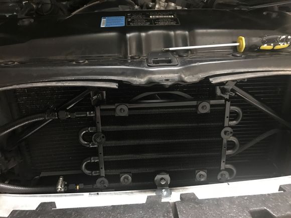 Cooler location with mounting. 