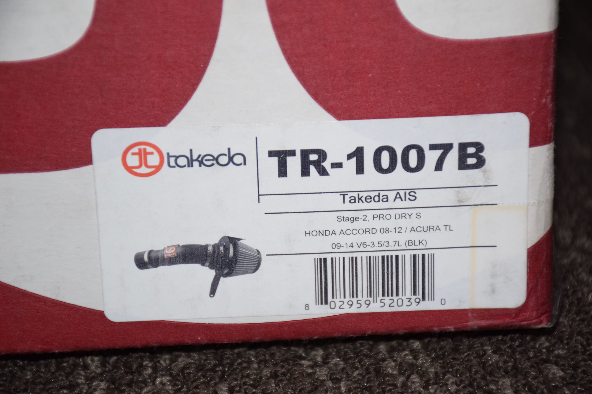 Engine - Intake/Fuel - FS: Takeda TR-1007B intake kit (TL 09-14) - New - 2009 to 2014 Acura TL - 2008 to 2012 Honda Accord - Yorktown, NY 10598, United States
