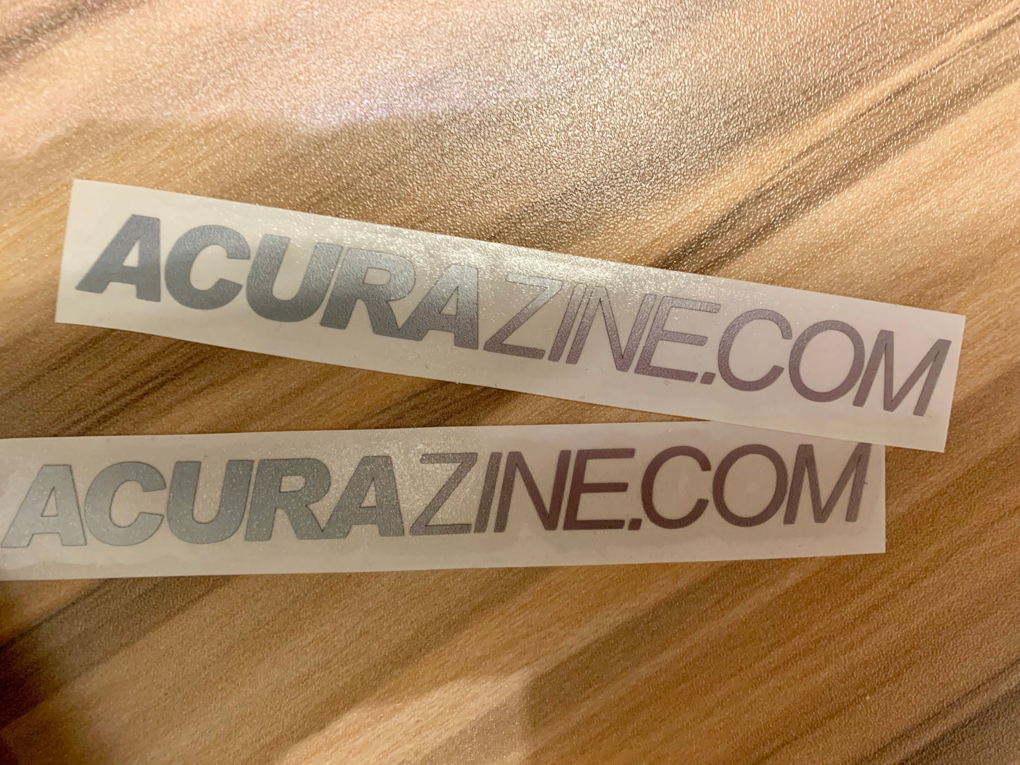 Miscellaneous - CLOSED: Acurazine stickers - two silver - New - All Years Any Make All Models - Grand Rapids, MI 49504, United States