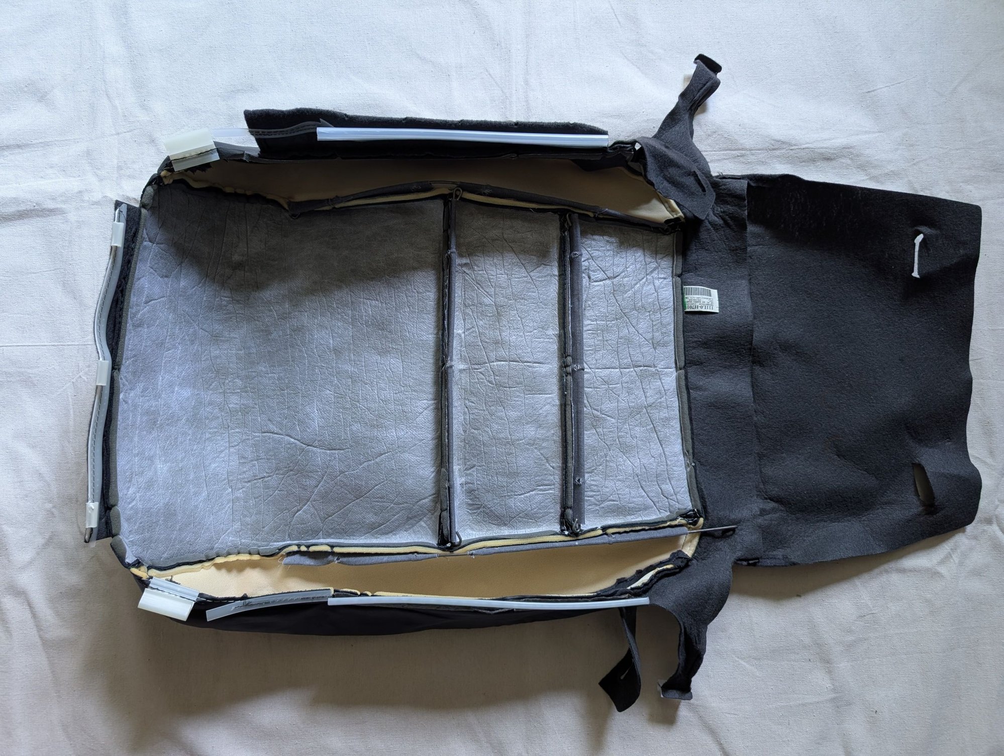 Interior/Upholstery - Free + Shipping Original OE Torn 2006 Acura TL Passenger Front Seat Cover Ebony Black - Used - 2004 to 2008 Acura TL - Willow Grove, PA 19090, United States