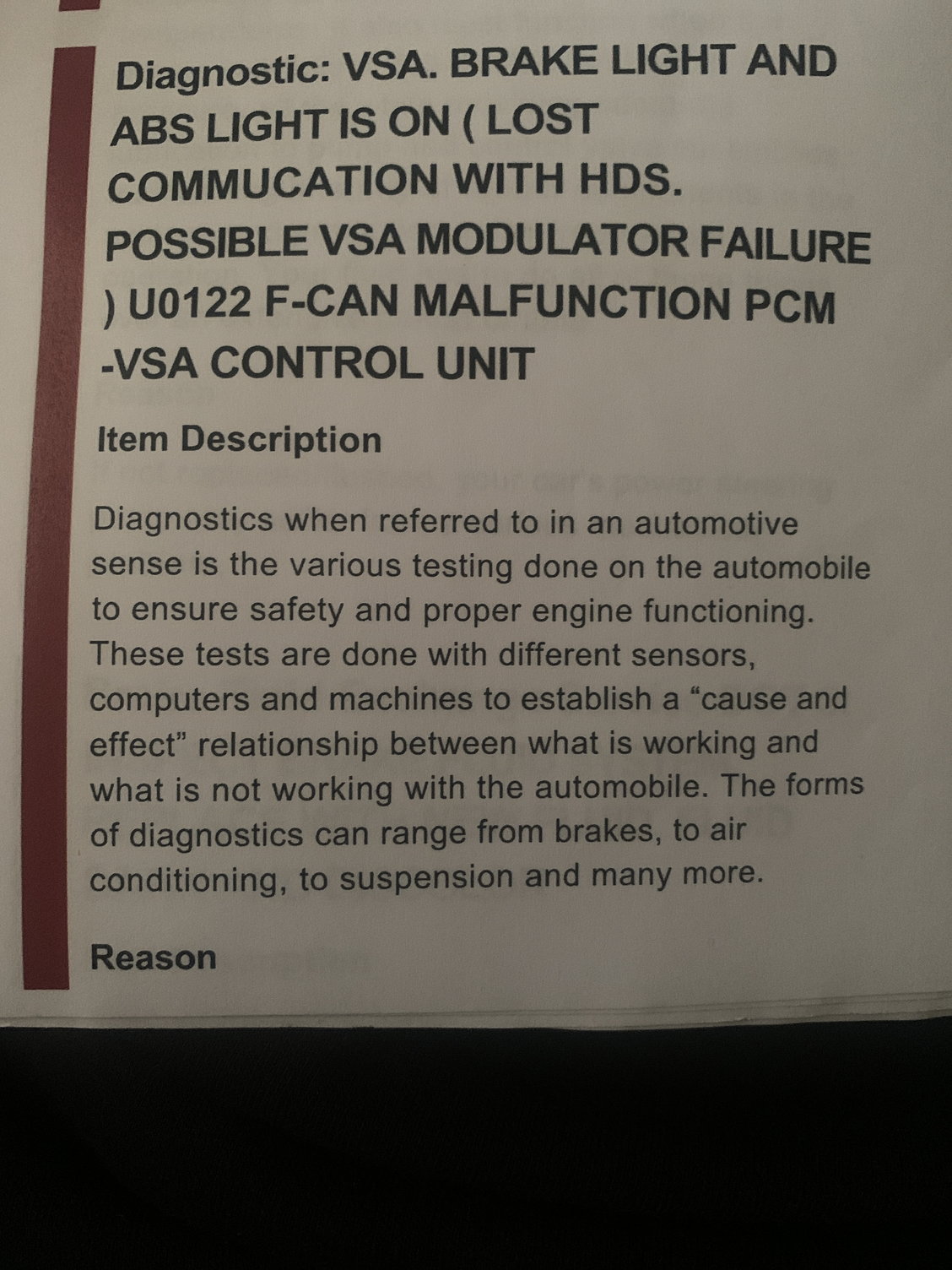 LOST COMMUNICATION with HDS possible VSA module - AcuraZine - Acura  Enthusiast Community