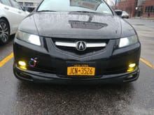 Foglights with 6000K as DRL.