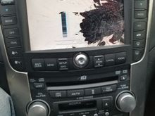 got car with screen busted.