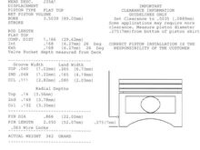 10:1 cr piston specs