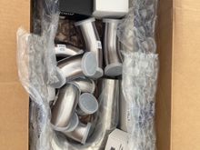 All of these are 2.5" piping, that's the size I will be using for the manifolds off the heads which will transition into 3" before the turbo.