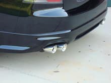 Type-S rear with quad exhaust