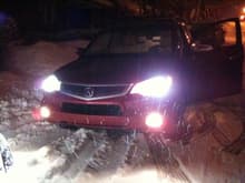 And later that night, testing out the SH-AWD aspect of it.