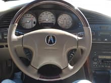 Got lucky and found a new MDX woodgrain steering wheel.