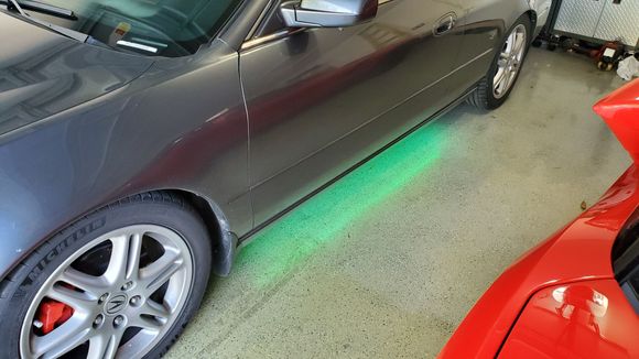 The second set of lights on the car are colored RGB and have never worked reliably. 