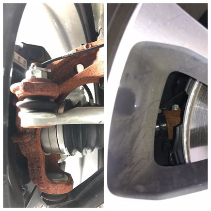 Rust on a 2 month old Acura TLX behind the wheel