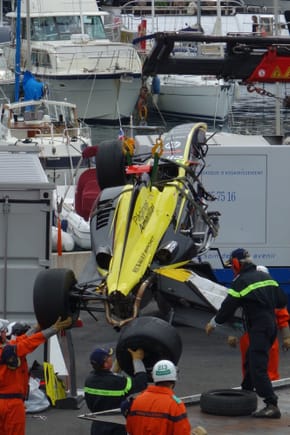 Renault 3.5 that crashed out of quail right before we got there