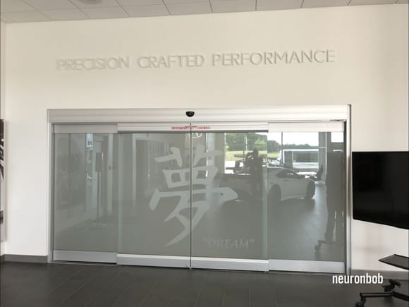 Entry to the NSX factory floor at the PMC
