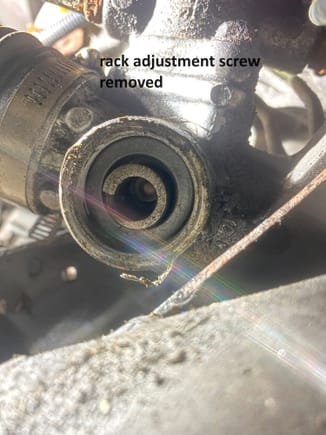 guide screw removed