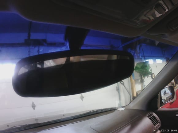Rear view mirror gone black