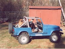 My Jeep(sold) and Dolly(backseat) and Baby, they loved going for rides.