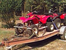 picture of old boat trailer I made into a atv trailer