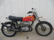1973 Bultaco 360 Pursang. This bike was ridden 2 times before it was put in a shed. I got it 9 years ago. Id like to get a 21&quot; front rim and knobbies.