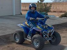 My son's ATV - Xtreme ProReverse 100cc. Great kids quad but only 'til they are 13? or experienced...