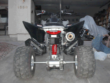 A rear shot after I got the shock covers on.                                                                                                                                                            