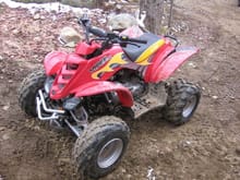 Our new '07 Eton Viper 90R (4-stroke with reverse).  We later added more aggressive Mudlite rear tires.