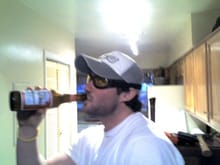 Protective eye wear and beer are a good way to start some home demolition...Safety First!