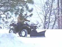 I've been busy, got it off the truck mounted the blade and began clearing the driveway.