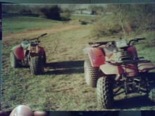 Old photo of photo lol, of the lt300 and alt125 i used to have, most reliable bikes ive prolly had                                                                                                      