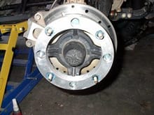spacer mounted on the front hub                                                                                                                                                                         