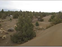 Christmas Valley dunes and camping area