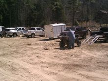 Parking lot was full.  Over 20 trucks.