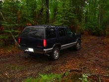 The Hauler, '97 Yukon SLT.  On a logging trail in St. Germain, Wisconsin in June 2003