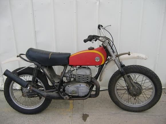 1973 Bultaco 360 Pursang. This bike was ridden 2 times before it was put in a shed. I got it 9 years ago. Id like to get a 21&quot; front rim and knobbies.