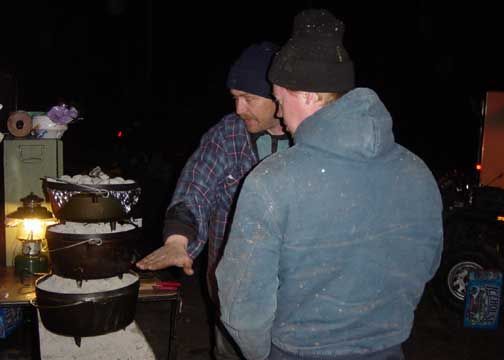 Our camp cook and his Dutch Ovens...this guy can make anything in a Dutch.                                                                                                                              