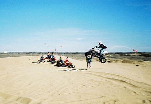 This a pic of a friend of ours from Ft. Worth catching some air on his new YFZ450.                                                                                                                      