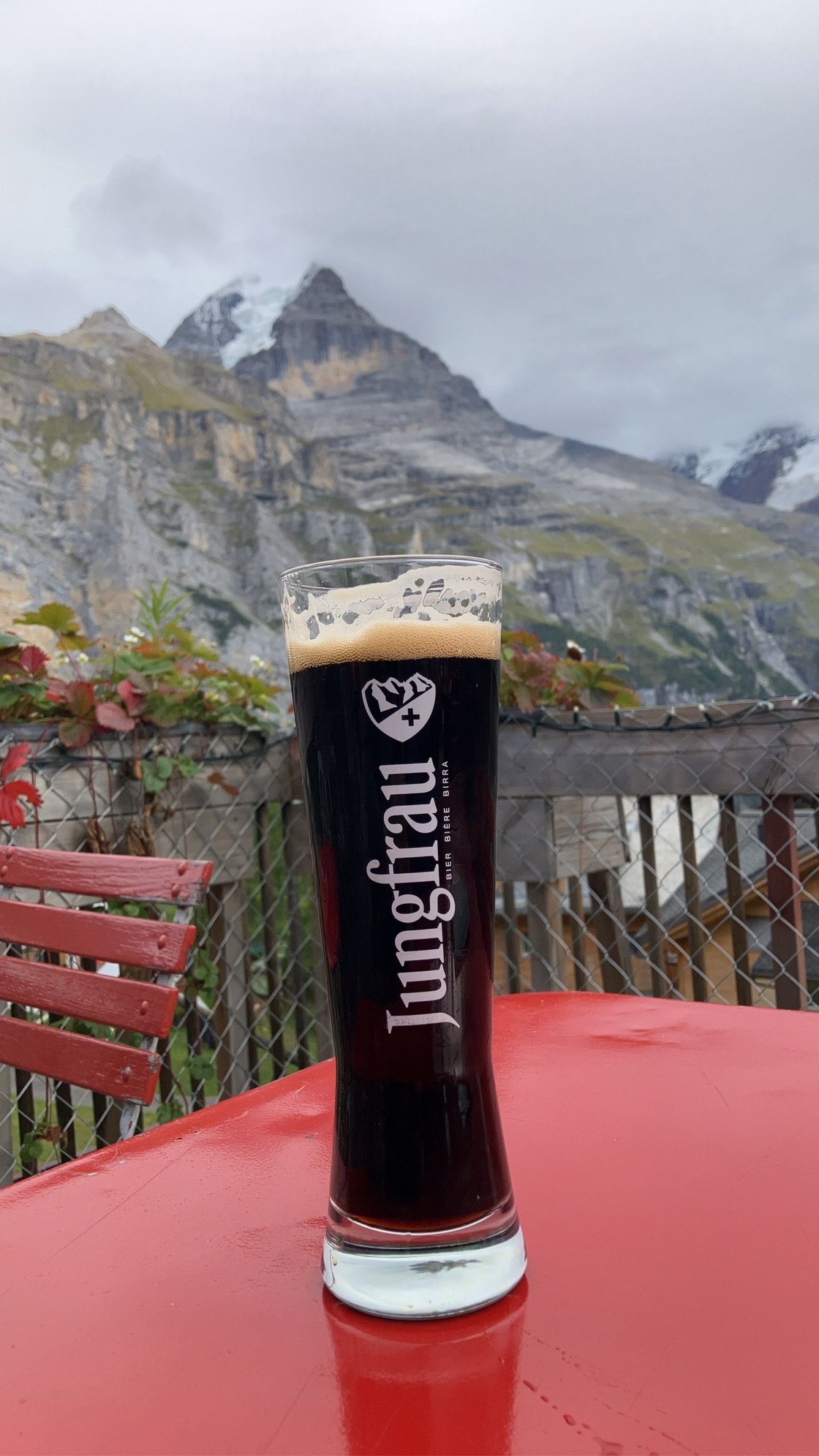 A beer in front of its namesake