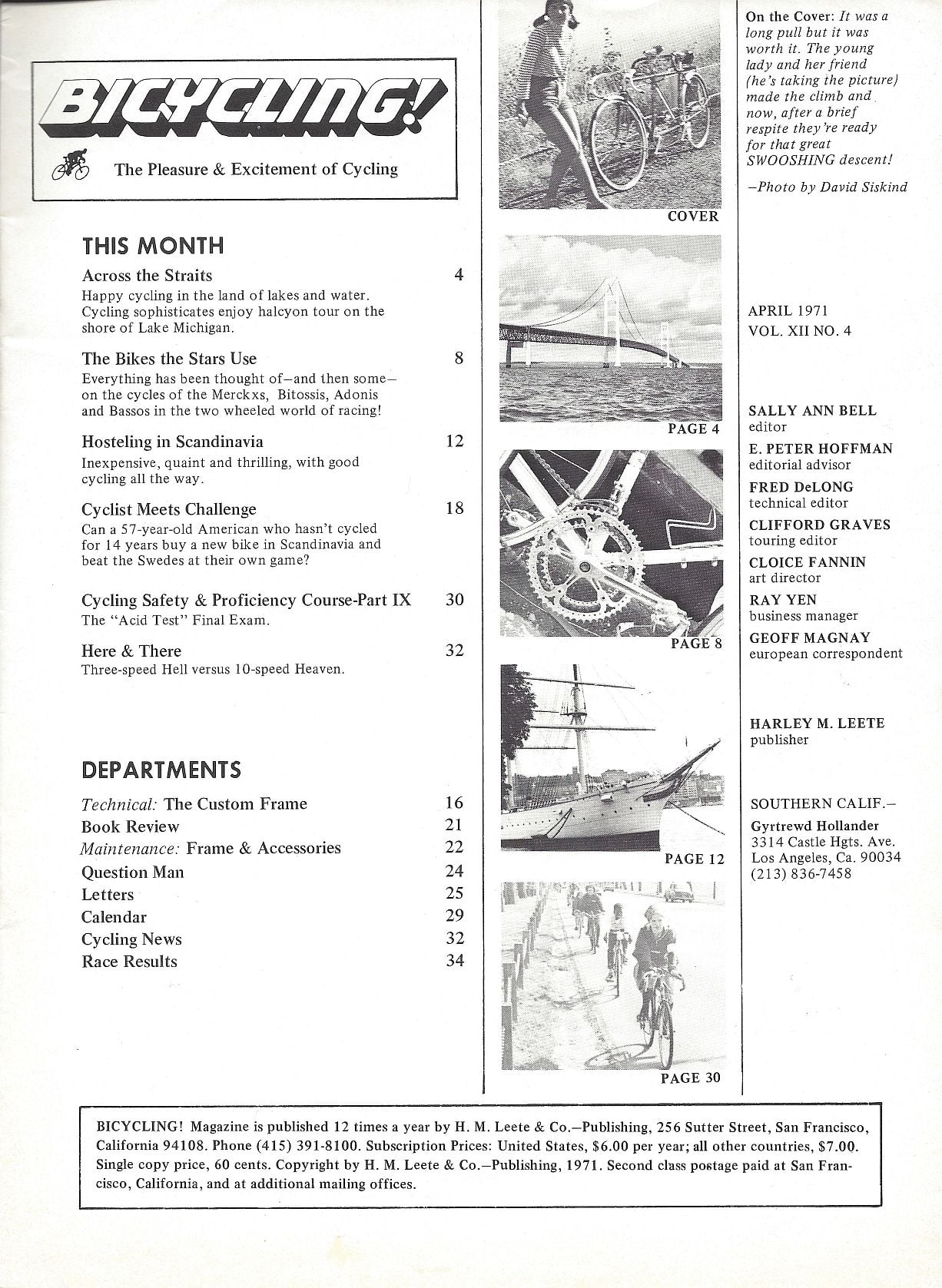 50 Years Ago: April 1971 in Bicycling! magazine - Bike Forums