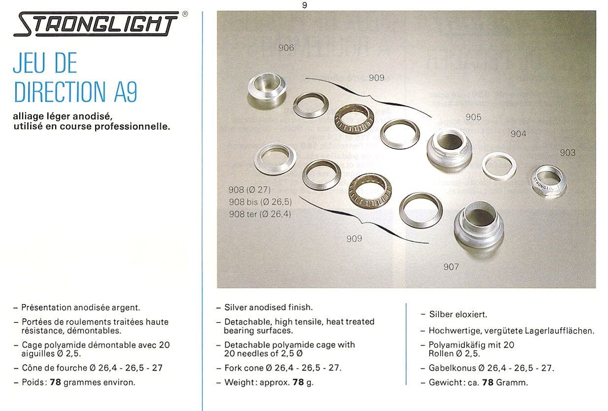 49 Billes De Roulement De Direction Stronglight - 3,97 Mm - Pour Vélo Ancien