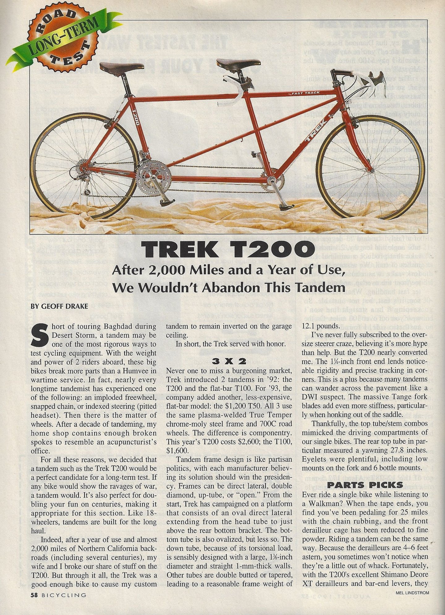 Trek t200 deals tandem