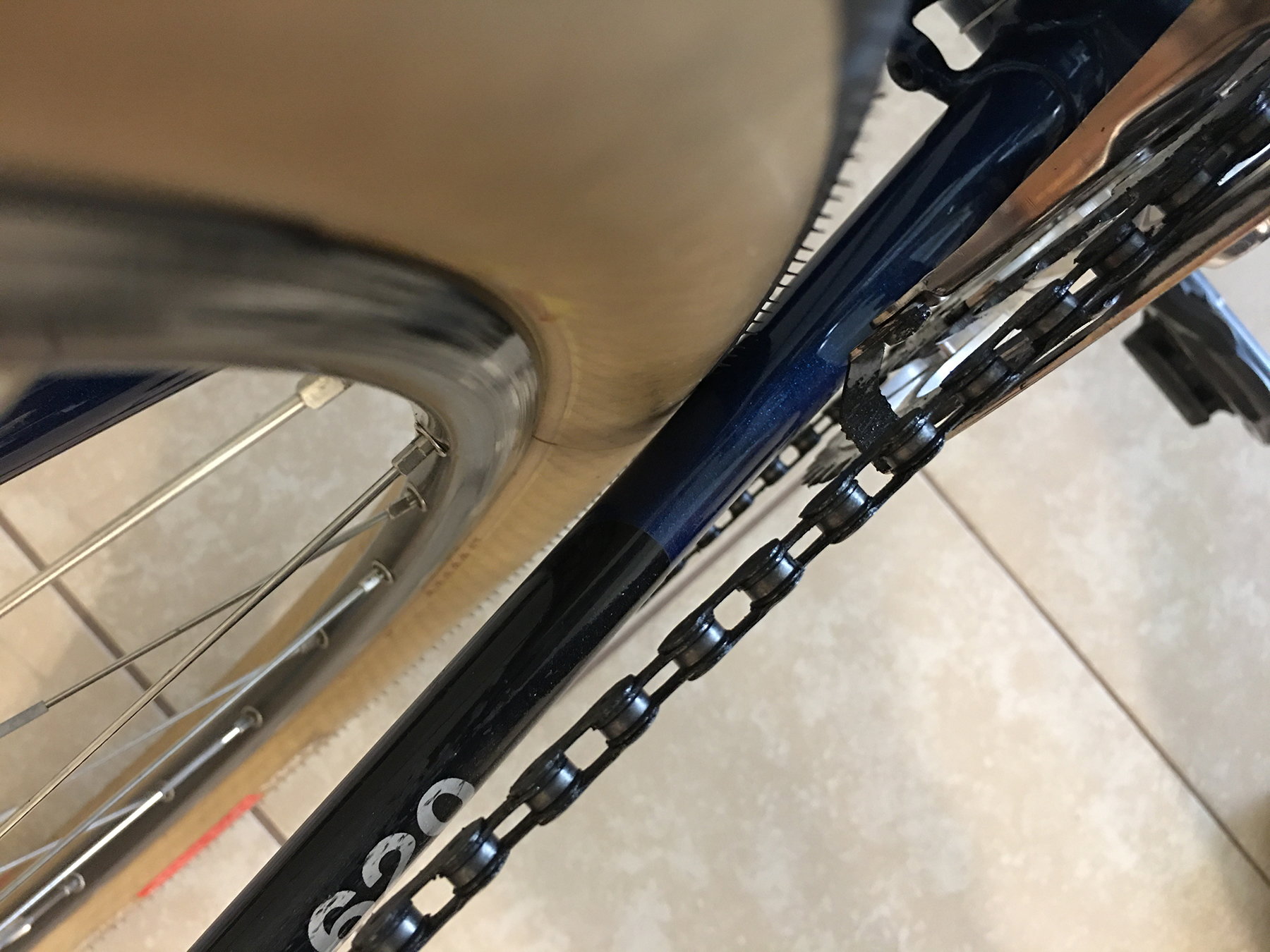 trek 620 tire clearance