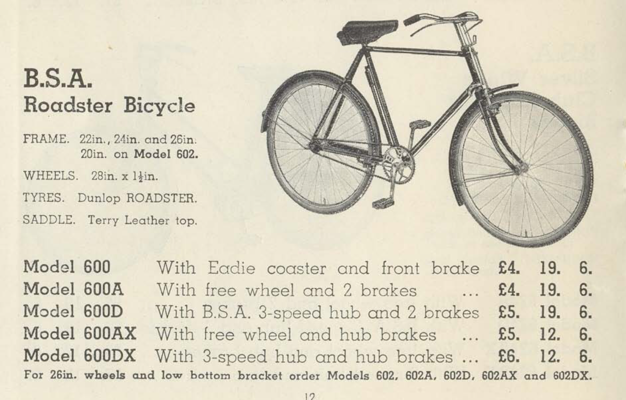 bsa 3 speed hub