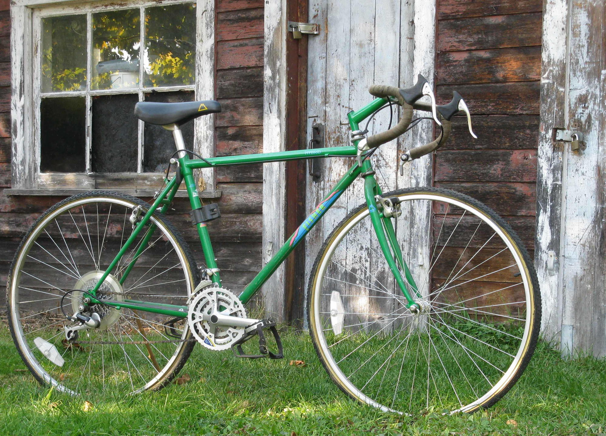 mint green vintage bike