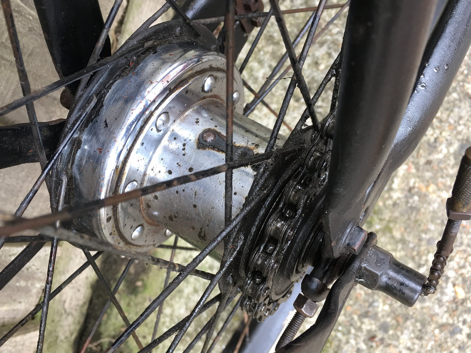 bsa 3 speed hub