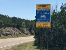 Texas hill country near Leakey, Texas lay-key popular area with road cyclists but dangerous
