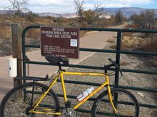Start of this trail segment is not many miles from home.