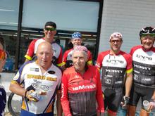 Our crew plus an 82 year old who rode to the first rest stop with us. He did the 300 miles last year.